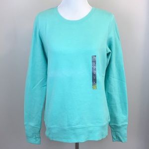 Tek Gear Sea Foam Green Crew Neck Sweater - M